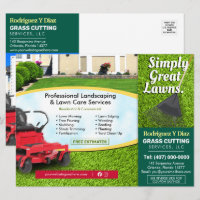 Grass Cutting Landscape 8,75 x 6,5-inch EDDM