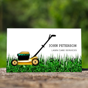 Grass Cutting Logo Visitekaartje