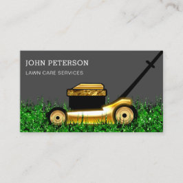 Grass Cutting Service Grey Visitekaartje