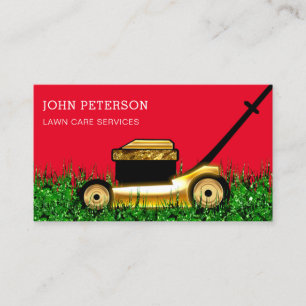 Grass Cutting Service Red Visitekaartje