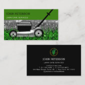 Grass Cutting Service Silver Visitekaartje (Voorkant / Achterkant)