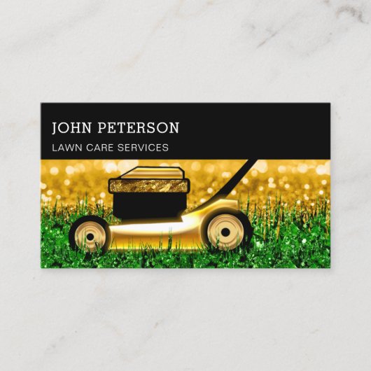 Grass Cutting Services Glam Visitekaartje (Voorkant)