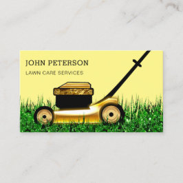 Grass Cutting Services Yellow Visitekaartje