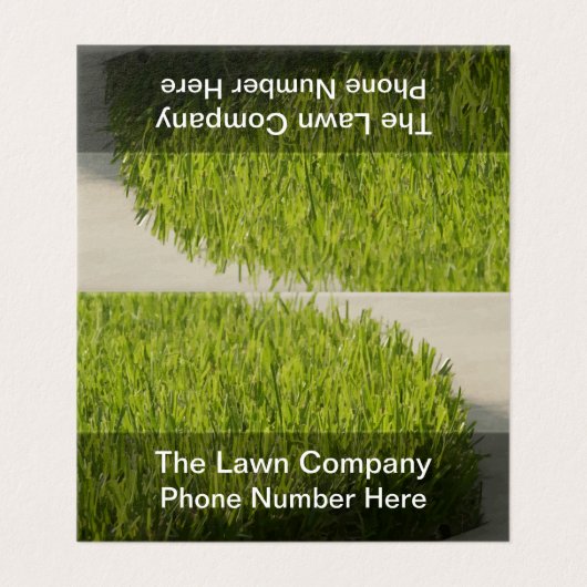 Grass Design Visitekaartje (Buitenkant ongevouwen)
