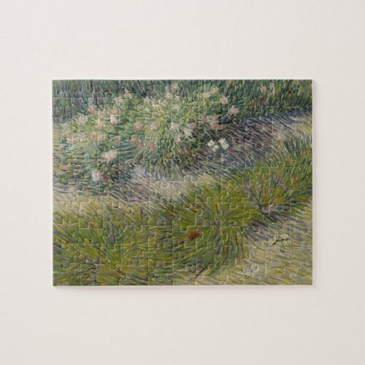 Grass en Butterflies van Vincent van Gogh Legpuzzel (Horizontaal)