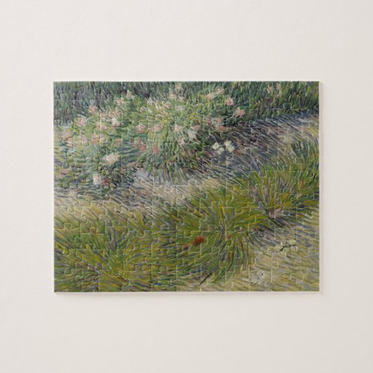 Grass en Butterflies van Vincent Van Gogh Legpuzzel (Horizontaal)