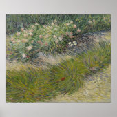 Grass en Butterflies van Vincent van Gogh Poster (Voorkant)