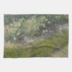 Grass en Butterflies van Vincent van Gogh Theedoek