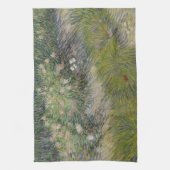 Grass en Butterflies van Vincent van Gogh Theedoek (Verticaal)