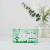Grass en Weed Textured Look Achtergrond Business C Visitekaartje (Staand voorkant)