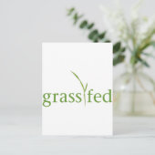 Grass Fed Briefkaart (Staand voorkant)