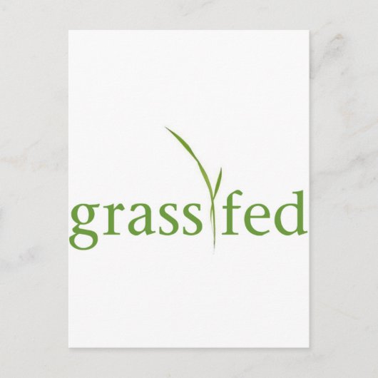 Grass Fed Briefkaart (Voorkant)