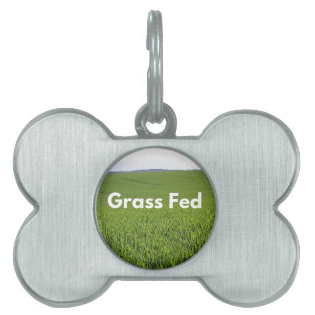 Grass Fed Huisdieren Naamplaatje (voorkant)