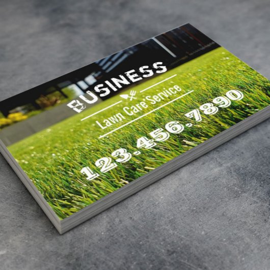 Grass Field Care & Landscaping Service Visitekaartje