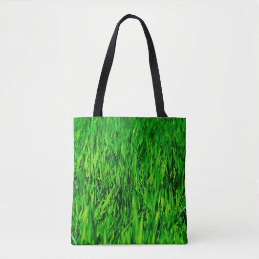 Grass field meadow lawn growth tote bag (Voorkant)
