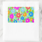 Grass FlowerPower Rechthoekige Sticker (Tas)