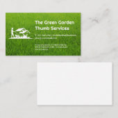 Grass | Gardener Cutting Lawn Visitekaartje (Voorkant / Achterkant)