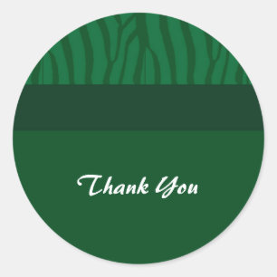 Grass Green Bedankt Ronde Sticker
