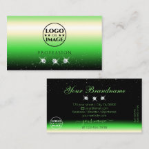 Grass Green Black Gradient Sparkle Jewels Voeg Log