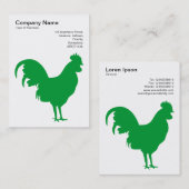 Grass Green Cocreel - Zwart op wit Visitekaartje (Voorkant / Achterkant)