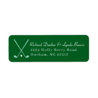 Grass Green Golf Theme Retour Adres Label