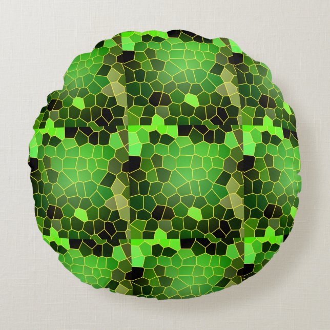 Grass Green Rond Kussen (Voorkant)