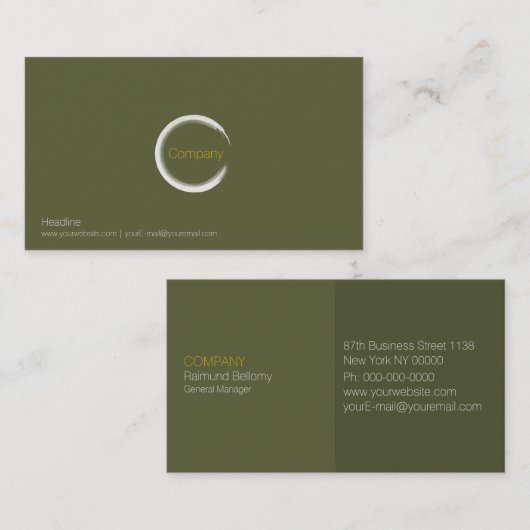 Grass Green Visitekaartje (Voorkant / Achterkant)