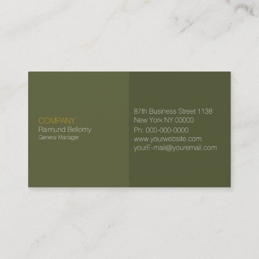 Grass Green Visitekaartje (Achterkant)