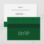 Grass Green Wedding RSVP Kaartje (Voorkant / Achterkant)