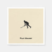Grass Hockey Player Servetten (Voorkant)