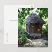 Grass Hut Briefkaart (Voorkant / Achterkant)