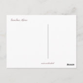 Grass Hut Briefkaart (Achterkant)