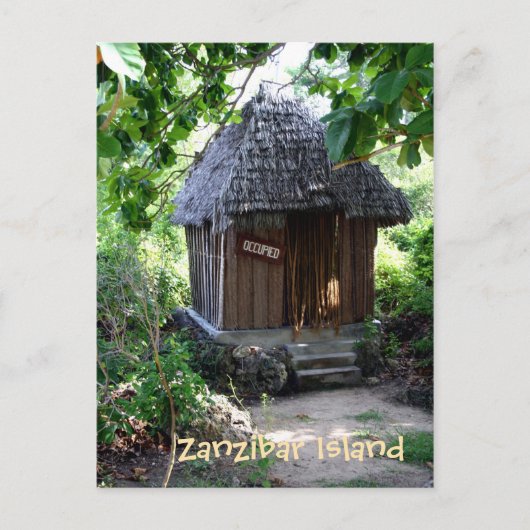 Grass Hut Briefkaart (Voorkant)