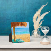 Grass Hut & Loungers on Beach Fotoplaat (Insitu)