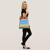 Grass Hut & Loungers on Beach Tote Bag (Op model)