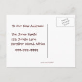 Grass Hut - Nieuw adres Briefkaart (Achterkant)