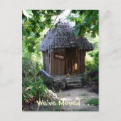 Grass Hut - Nieuw adres Briefkaart (Voorkant)
