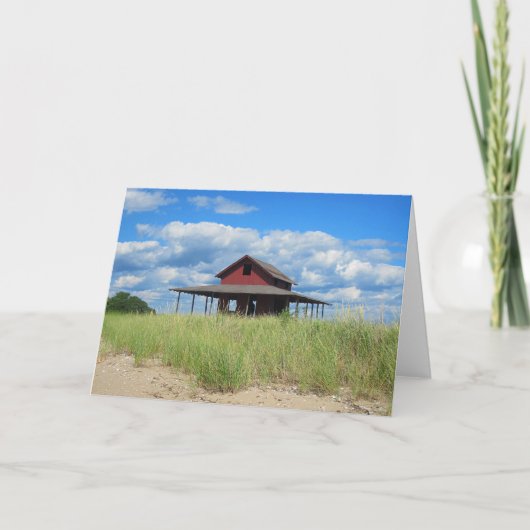 Grass Island Notecard Kaart (Voorkant)