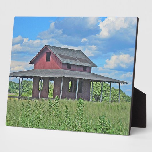 Grass Island Plaque Fotoplaat (Zijkant)