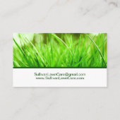 Grass Lawn Care Mowing Business Visitekaartje (Achterkant)