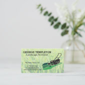 Grass | Lawn Mower | Landscaping Industry Visitekaartje (Staand voorkant)