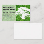 Grass Lawn Top Uitzicht | Grote bomen | Landschap Visitekaartje (Voorkant / Achterkant)