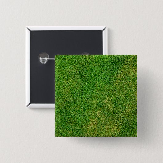 Grass Lawn Vierkante Button 5,1 Cm (Voorkant /achterkant)