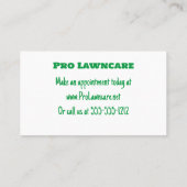 Grass, LawnCare, Aangepast Visitekaartje (Achterkant)
