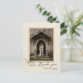 Grass Line Art Foto Hartelijk dank Postkaart (Staand voorkant)