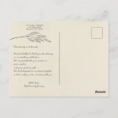 Grass Line Art Foto Hartelijk dank Postkaart (Achterkant)