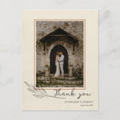 Grass Line Art Foto Hartelijk dank Postkaart (Voorkant)