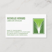 Grass Logo | landschapsarchitect Visitekaartje (Voorkant)