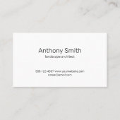 Grass Logo | pictogram voor tuinbouwstructuur Visitekaartje (Achterkant)