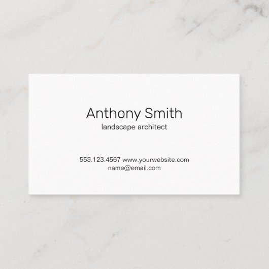 Grass Logo | pictogram voor tuinbouwstructuur Visitekaartje (Achterkant)